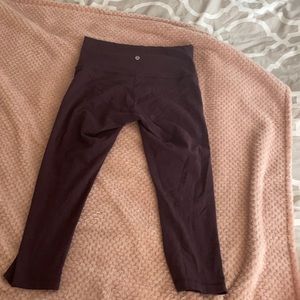 Lululemon leggings, size 10, maroon